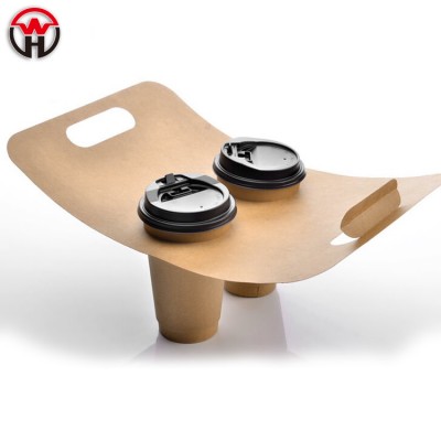 Wenhua cheap price 2 take away paper coffee cup holder made in China